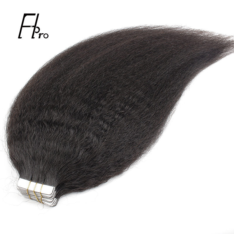 Good Quality Tape In Hair Extension Kinky Straight Hair Skin Weft Hair 